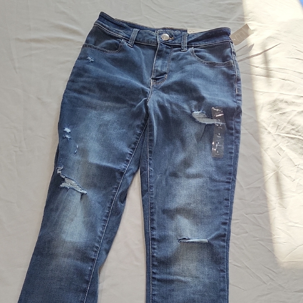 Maurices Blue Distressed Jegging